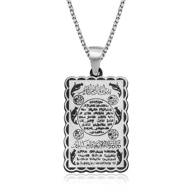 Zircon Stone Rhodium Plated 925 Sterling Silver Mihrimah Sultan Women's Necklace